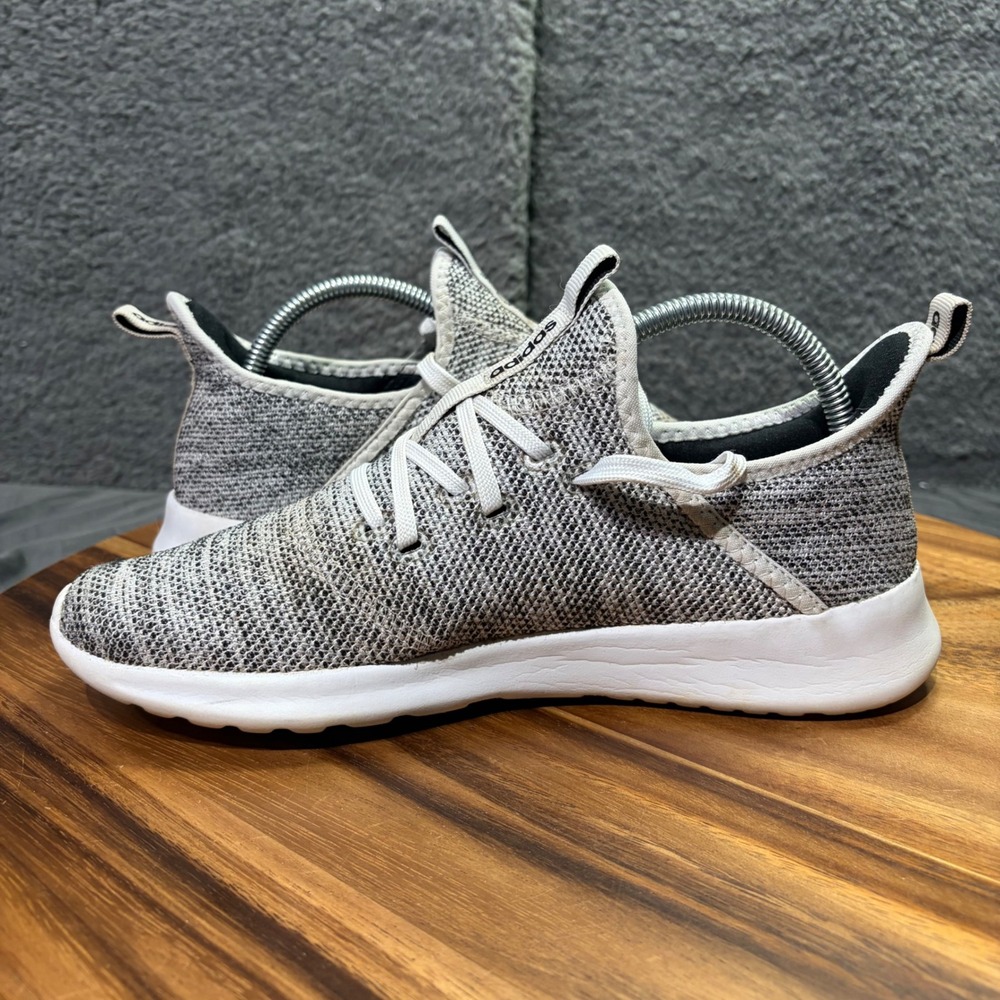 Adidas Cloudfoam Pure Womens Grey White Knit Running Shoes DB0695 Size 8 - Picture 9 of 12